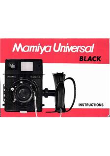 Mamiya Press manual. Camera Instructions.